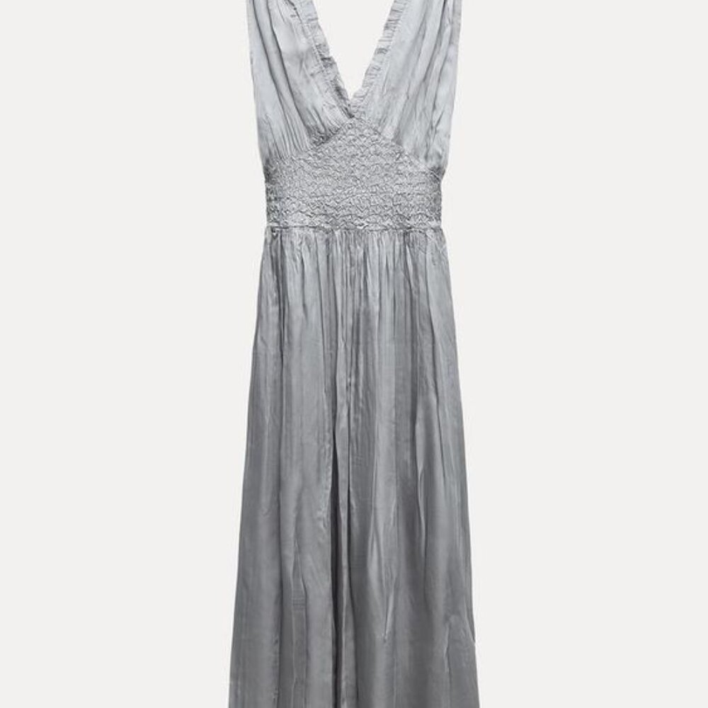Zara Silver Midi Dress - Picture 5 of 15